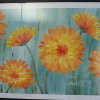 Gemälde mit Chrysanthemen